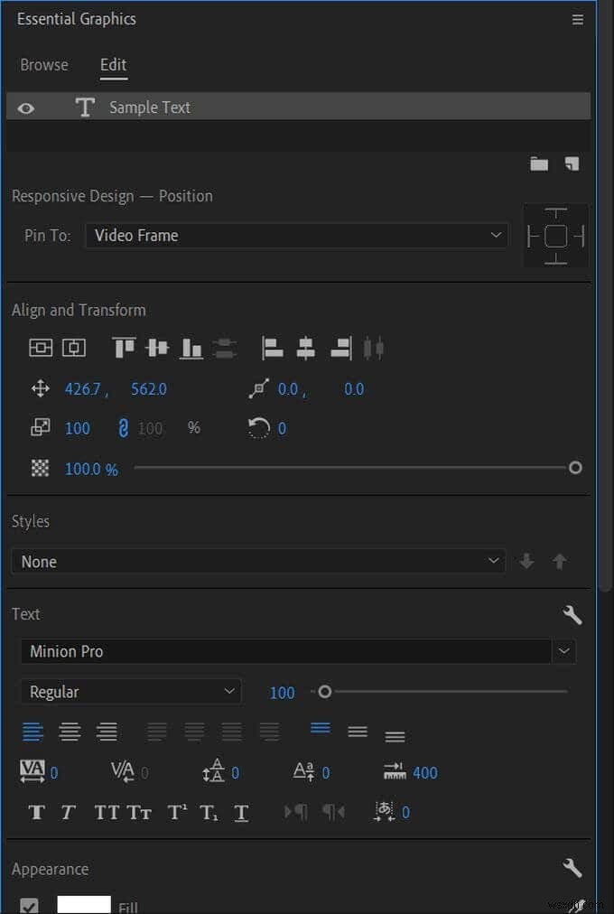 Adobe Premiere Proでタイトルグラフィックを作成・編集する方法