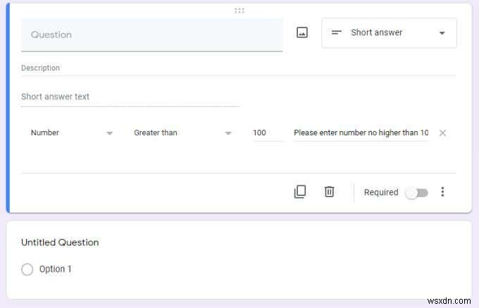 Googleフォームで回答の検証(バリデーション)を設定する方法