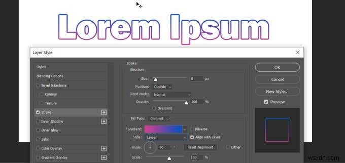 【初心者向け】Photoshopでテキストにアウトライン（縁取り）を付ける方法