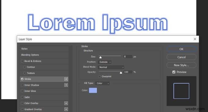 【初心者向け】Photoshopでテキストにアウトライン（縁取り）を付ける方法