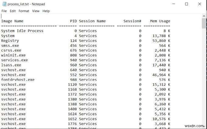 【Windows】実行中のプロセス一覧をテキストファイルに保存する3つの方法