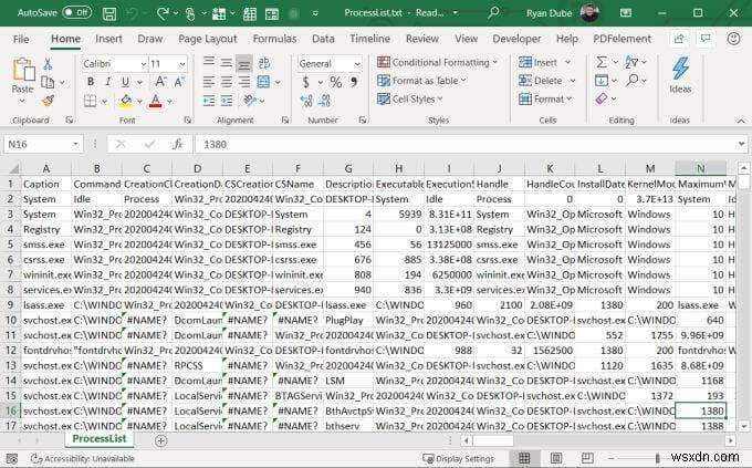 【Windows】実行中のプロセス一覧をテキストファイルに保存する3つの方法