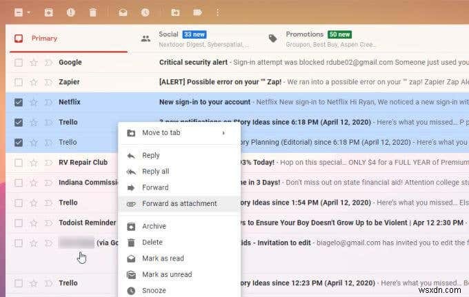 Gmailで複数のメールをまとめて転送する方法|添付ファイルとして送る手順を解説