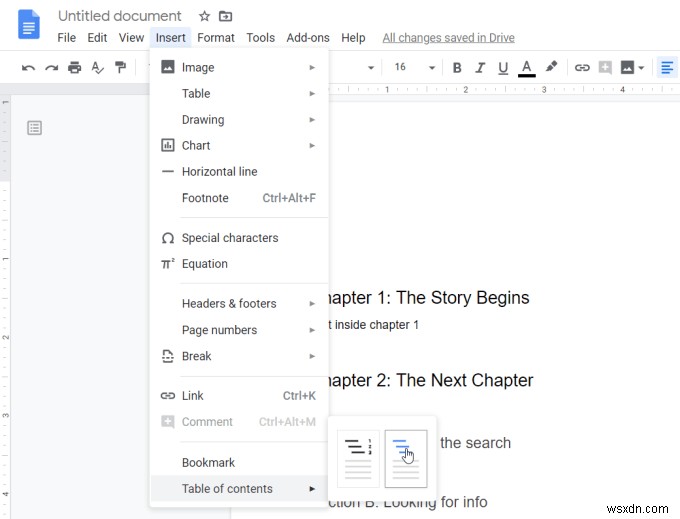 Googleドキュメントで目次を作成・自動更新する方法を徹底解説