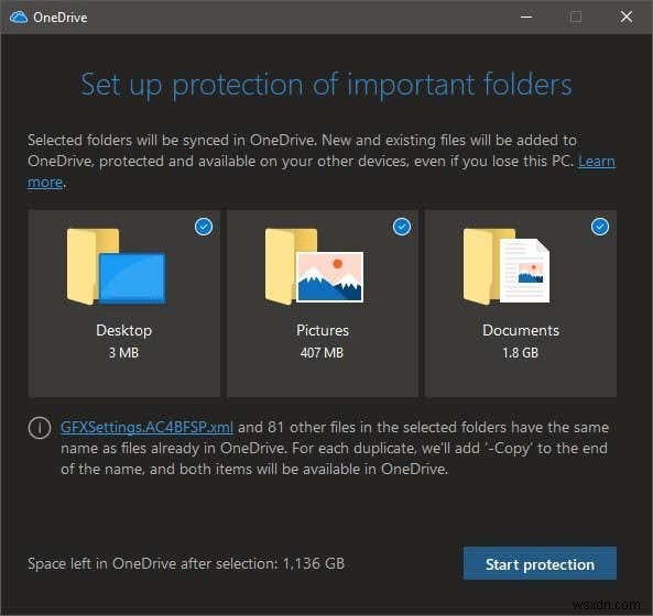 OneDriveでWindowsの重要フォルダーを自動バックアップする設定方法