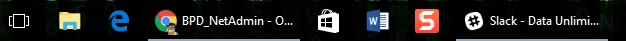 Windows 10のタスクバーをアイコンだけの表示に戻す方法