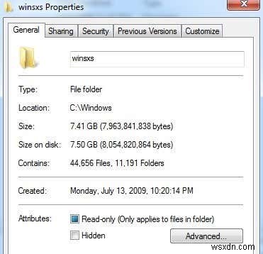 Windows 7/8/10のWinSxSフォルダーをクリーンアップしてディスク容量を節約する方法
