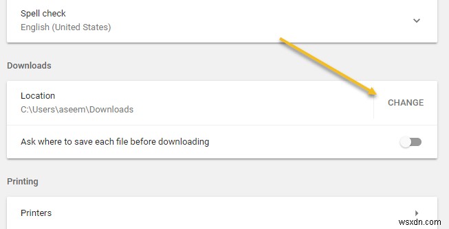 Google Chromeでダウンロードフォルダの保存先を変更する方法