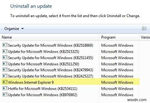 Windows 7でInternet Explorerをアンインストールして再インストールする2つの方法