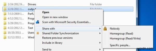 Windows 7のフォルダに表示される鍵（ロック）アイコンを削除する方法