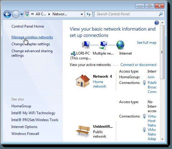 Windows 7でワイヤレスネットワークのセキュリティキーを確認・取得する方法