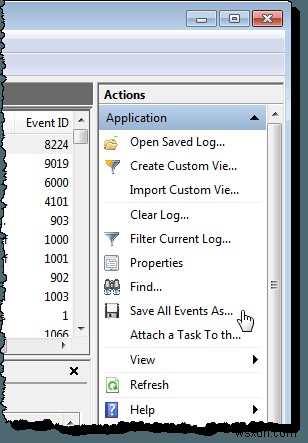 Windowsのイベントログをエクスポート・クリア・サイズ拡大する方法
