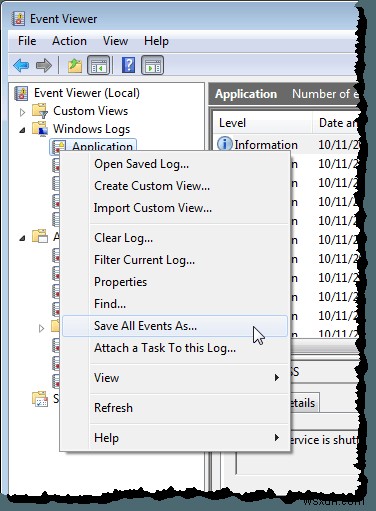 Windowsのイベントログをエクスポート・クリア・サイズ拡大する方法