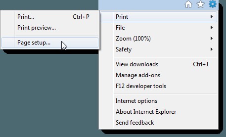Internet Explorer・Edgeで印刷時のヘッダーとフッターを変更・削除する方法