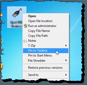 【Windows】「ハードウェアの安全な削除」ダイアログを素早く開くショートカットとキーボードショートカットの作成方法