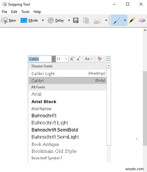 Windowsの切り取りツール(Snipping Tool)でポップアップメニューをキャプチャする方法