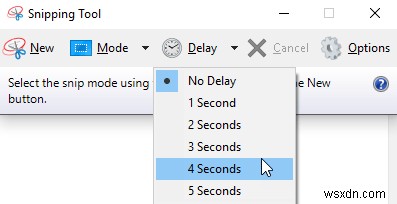 Windowsの切り取りツール(Snipping Tool)でポップアップメニューをキャプチャする方法