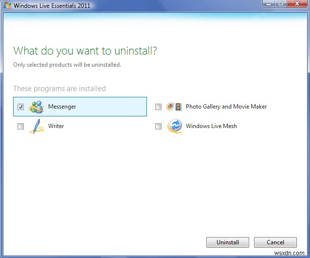 Windows 7・Vista・XPからWindows Messengerを削除・無効化する方法