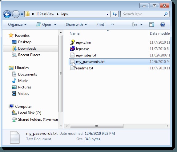IE PassViewでInternet Explorerの保存済みパスワードを表示・バックアップ・削除する方法