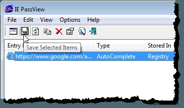 IE PassViewでInternet Explorerの保存済みパスワードを表示・バックアップ・削除する方法