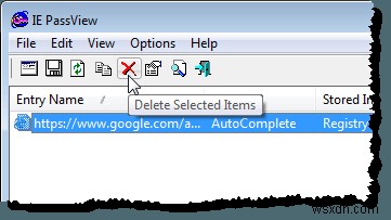 IE PassViewでInternet Explorerの保存済みパスワードを表示・バックアップ・削除する方法
