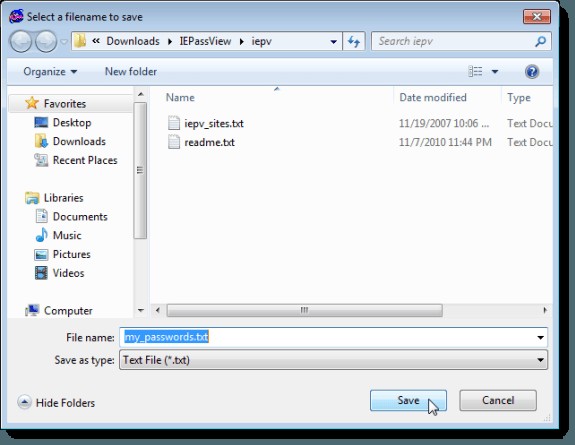IE PassViewでInternet Explorerの保存済みパスワードを表示・バックアップ・削除する方法