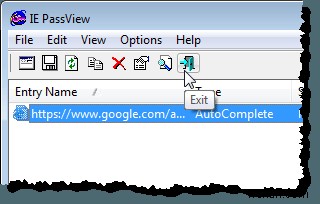 IE PassViewでInternet Explorerの保存済みパスワードを表示・バックアップ・削除する方法