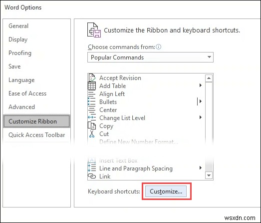 Microsoft Officeで独自のキーボードショートカットを作成する方法