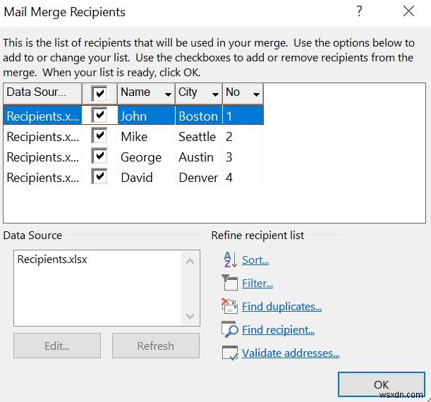 Microsoft Wordでメールマージ（差し込み印刷）を作成する方法【Excel連携で一括作成】
