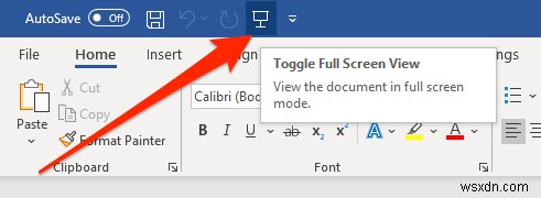 Word文書をフルスクリーン（全画面）表示にする4つの方法【ショートカット・ツールバー・マクロ】