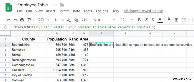 GoogleスプレッドシートのCONCATENATE関数の使い方｜空白挿入・文字列追加・一括適用まで徹底解説