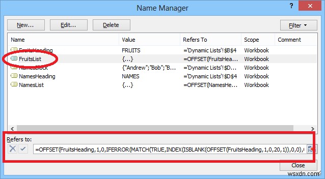 Excelで動的範囲名(ダイナミックレンジ)を活用して柔軟なドロップダウンリストを作成する方法
