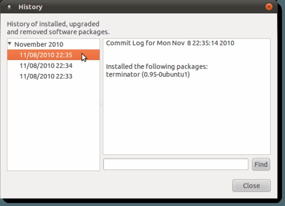 Ubuntuで最近インストールしたソフトウェアパッケージの一覧を確認する2つの方法
