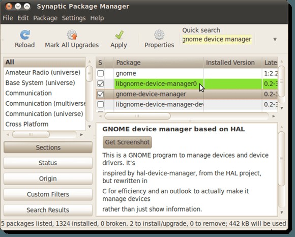 Ubuntu 10.04でハードウェア情報を簡単に確認する方法(GNOME Device Manager活用ガイド)