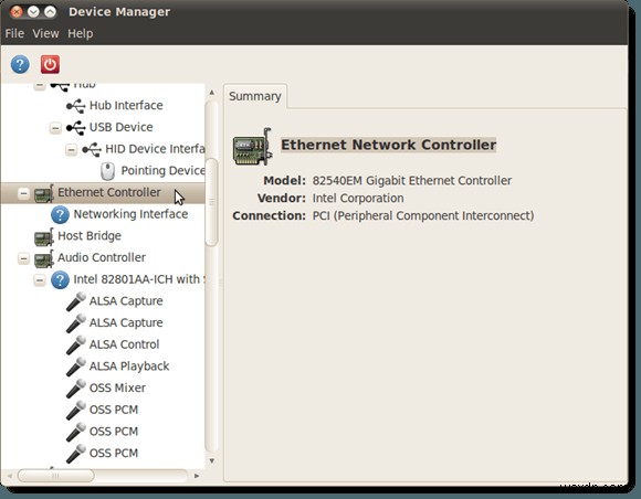 Ubuntu 10.04でハードウェア情報を簡単に確認する方法(GNOME Device Manager活用ガイド)