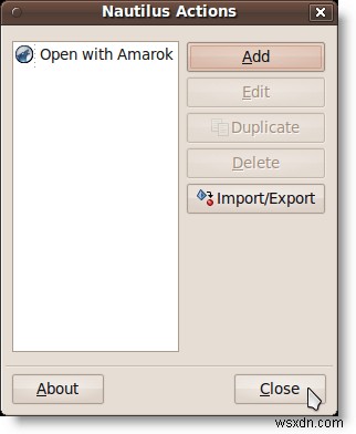 【Ubuntu】右クリックメニューにアプリのショートカットを追加する方法(Nautilus Actions)