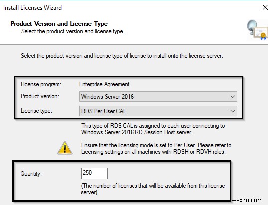 Windows Server 2019/2016へのRDSライセンス役割とRDS CALのインストール・アクティブ化手順