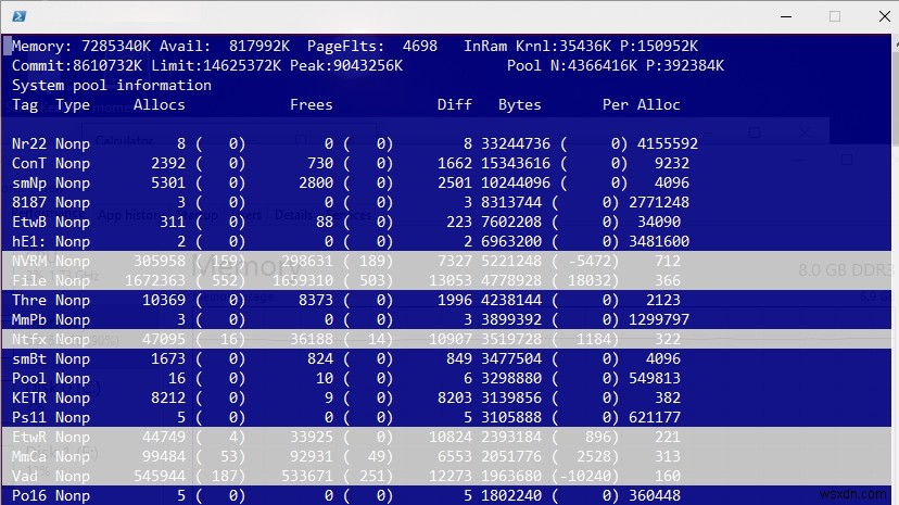 Windowsで非ページプールメモリの使用量が異常に高い場合の原因と対処法