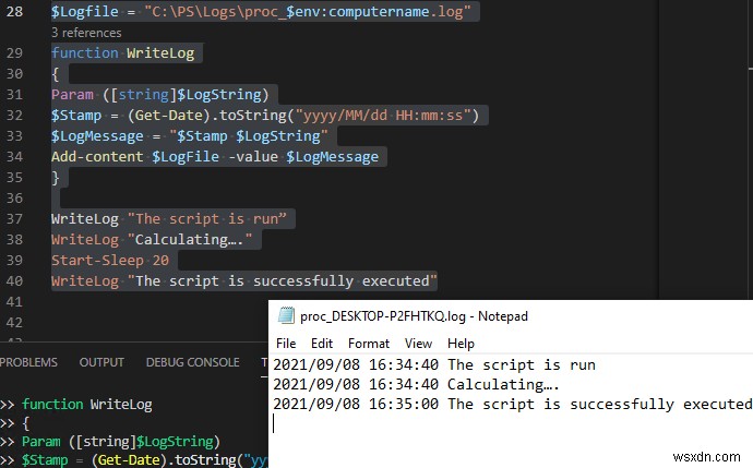 PowerShellスクリプトでログファイルに出力を書き込む方法【初心者向け解説】
