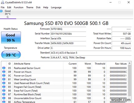 Windowsでハードディスクの状態（S.M.A.R.T.）を確認する方法【WMI・PowerShell活用】