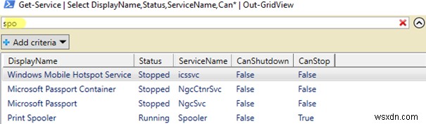 PowerShellのOut-GridViewでテーブルデータを表示・選択する方法