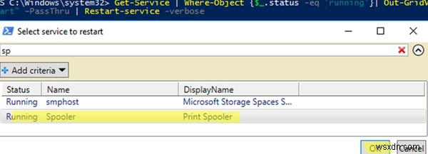 PowerShellのOut-GridViewでテーブルデータを表示・選択する方法