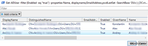 PowerShellのOut-GridViewでテーブルデータを表示・選択する方法