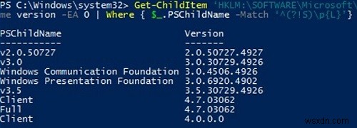 Windowsにインストールされている.NET Frameworkのバージョンを確認する方法