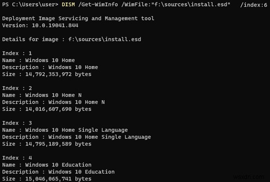 DISMとPowerShellでISO・WIMファイル内のWindowsバージョン・エディション・ビルドを確認する方法
