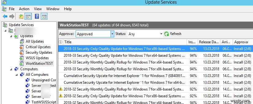WSUSのターゲットグループ間で承認済み更新プログラムをコピーする2つの方法