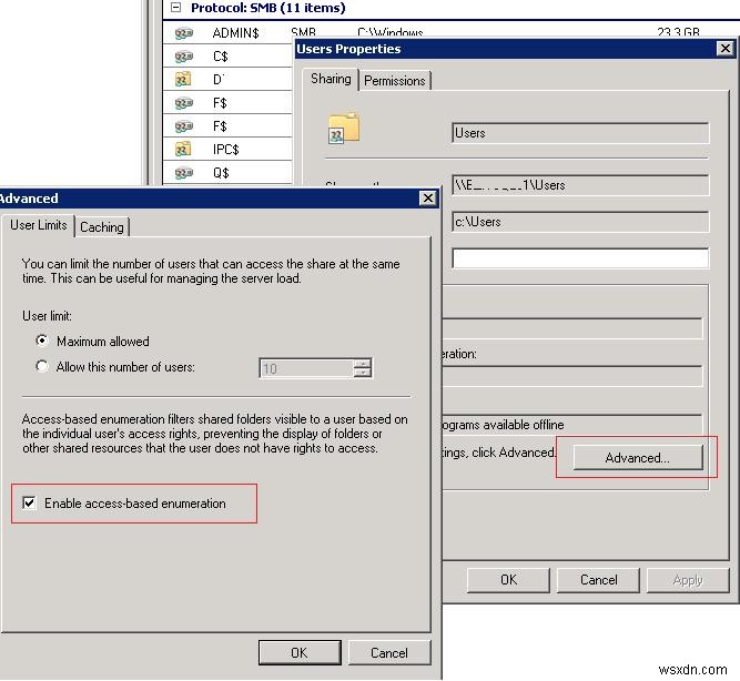 【Windows Server】アクセスベースの列挙（ABE）を有効化する方法を徹底解説