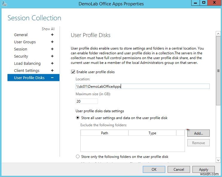 Windows Server 2012 R2/2016 RDSのユーザープロファイルディスク(UPD)の設定と活用方法