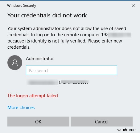 【解決】Windowsで保存したRDP資格情報が機能しないときの対処法