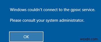 Windows 10で「GPSVCサービスに接続できません」エラーが出てログオンできないときの対処法